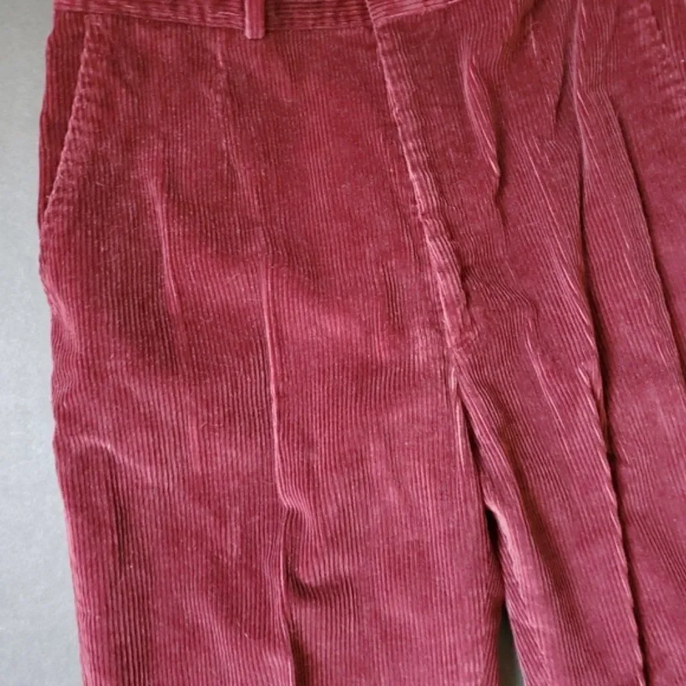 Preswick and Moore maroon corduroy pants